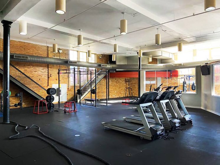 Loft with fitness center